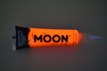 Moon Glow Intense UV Blacklight Face and Body Paint with Brush